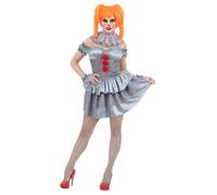 IT Chapitre 2 Pennywise Costume Pour Femmes Halloween Déguisement De Clown Gris