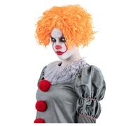 It Chapter Deux Perruque Femmes Clown Ginger Ondulé Court Déguisement Halloween