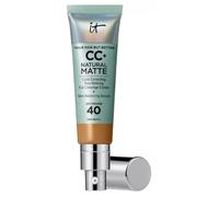 IT COSMETICS CC Crème Natural Matte SPF 40,Haute Couvance et Contrôle de Brillance,Peaux Mixtes à Grasses,Avec Sérum Équilibrant