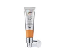 IT Cosmetics Your Skin But Better CC Cream SPF 50+ 32 ml, crème multi-usages hautement pigmentée SPF 50, crème de jour anti-âge teintée, fond de teint, anti-cernes et soin en un, teinte Tan Rich
