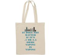 It Does not Matter Vaping Sac fourre-tout en coton naturel Blanc
