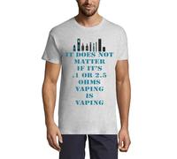 It Does not Matter Vaping Slogan Crew Neck Cotton Men's T-Shirt Ash, cendre, XL