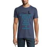 It Does not Matter Vaping Slogan Crew Neck Cotton Men's T-Shirt Denim, denim, S
