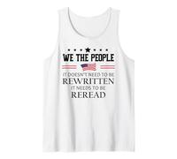 It Doesn't Need to Be Rewritten Constitution US We People Débardeur