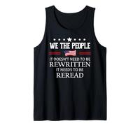 It Doesn't Need to Be Rewritten Flag Constitution We People Débardeur
