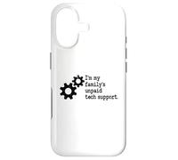 IT Guy I'm My Family's Ingénieur Logiciel de Support Technique Non rémunéré Coque pour iPhone 17