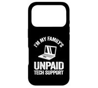 IT Guy I'm My Family's Ingénieur Logiciel de Support Technique Non rémunéré Coque pour iPhone 17 Pro