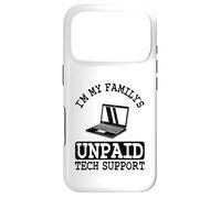 IT Guy I'm My Family's Ingénieur Logiciel de Support Technique Non rémunéré Coque pour iPhone 17 Pro
