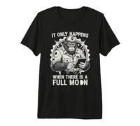 It Happens Only When There is A Full Moon Repair Car Guys T-Shirt Haut de Gamme