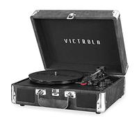 Victrola – Tourne-disque Vintage – Bluetooth, 3 vitesses, haut-parleurs – Noir