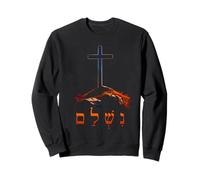 It is Finished - Hebrew Cross of Jesus Passover Easter Sweatshirt