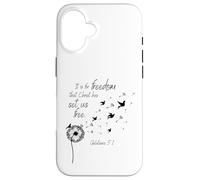 It is for Freedom That Christ Has Set Us Free Galates 5:1 Coque pour iPhone 16