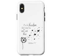 It is for Freedom That Christ Has Set Us Free Galates 5:1 Coque pour iPhone X/XS