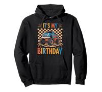 It is My Birthday Camion Monstre Bleu Anniversaire Enfant Sweat à Capuche