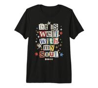 It is Well with My Soul John 1 2 Verse biblique T-Shirt Haut de Gamme