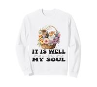 It is Well with My Soul Panier de Chatons chrétiens Sweatshirt