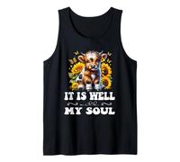 It is Well with My Soul Vache chrétienne Mignonne Highlander Débardeur