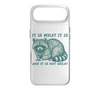 It is What It is and It is Not Great Funny Sarcastic Raton Laveur Coque pour iPhone Air