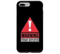 IT Joke Warning Friday Deployer Developer Humor Coque pour iPhone 7 Plus/8 Plus