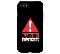 IT Joke Warning Friday Deployer Developer Humor Coque pour iPhone SE (2020) / 7/8