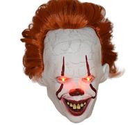 It Luminous Pennywise Masque d'horreur en latex pour Halloween Carnaval Costume Fête Props