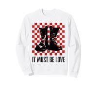 It Must Be Love 2 Tone Ska Music Checkerboard Sweatshirt