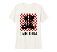 It Must Be Love 2 Tone Ska Music Checkerboard T-Shirt Haut de Gamme
