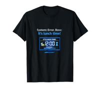IT Reboot Lunch Time Error Design de programmateur de Bureau Amusant T-Shirt