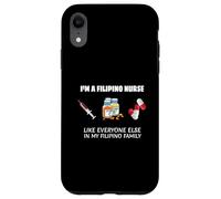 It Runs in The Filipino Family - Drôle d'infirmière Philippine Coque pour iPhone XR