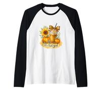 It’s Fall Y’All Iced Coffee Pumpkin Spice Watercolor Manche Raglan