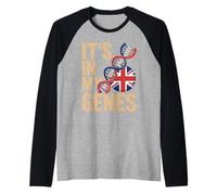 It’s in My Genes British Roots UK United Kingdom Flag Manche Raglan