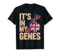 It’s in My Genes British Roots UK United Kingdom Flag T-Shirt