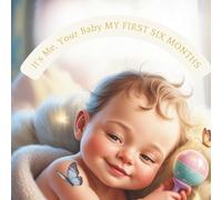 It’s Me, Your Baby - My First Six Months: Luxury Baby Memory Book with Black Pages, Gold Accents, First 6 Months Milestone Journal, 8.5 x 8.5 Square Elegant Baby Shower Gift