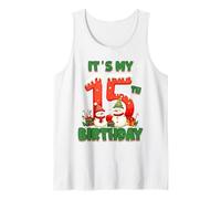 It’s My 15th Birthday Christmas Snowman 15 Year Old Xmas Débardeur
