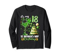 It’s My 18th Birthday St. Patrick’s Day 18 Years Old Party Manche Longue