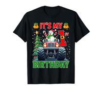 It’s My 1st Birthday Xmas Snowman Monster Truck Christmas T-Shirt