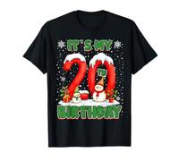 It’s My 20th Birthday Christmas Snowman 20 Year Old Xmas T-Shirt