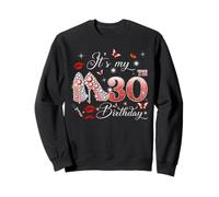 It’s My 30th Birthday Pink 30 Years Old Birthday Queen Party Sweatshirt
