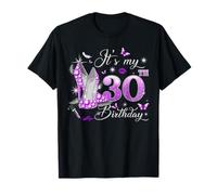 It’s My 30th Birthday Pink 30 Years Old Birthday Queen Party T-Shirt