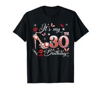 It’s My 30th Birthday Pink 30 Years Old Birthday Queen Party T-Shirt