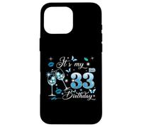 It’s My 33rd Birthday Pink 33 Years Old Birthday Queen Party Coque pour iPhone 16 Pro Max
