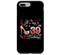 It’s My 39th Birthday Pink 39 Years Old Birthday Queen Party Coque pour iPhone 7 Plus/8 Plus