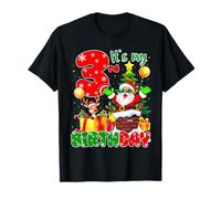It’s My 3rd Birthday Christmas 3 Years Old Santa Reindeer T-Shirt
