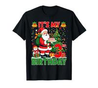 It’s My 3rd Birthday Santa Christmas Outfit 3 Year Old Kids T-Shirt