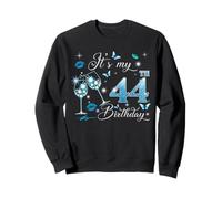 It’s My 44th Birthday Pink 44 Years Old Birthday Queen Party Sweatshirt