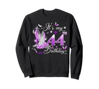 It’s My 44th Birthday Pink 44 Years Old Birthday Queen Party Sweatshirt