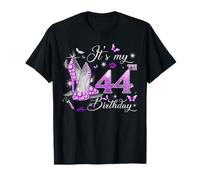 It’s My 44th Birthday Pink 44 Years Old Birthday Queen Party T-Shirt