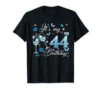 It’s My 44th Birthday Pink 44 Years Old Birthday Queen Party T-Shirt