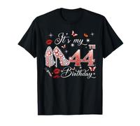 It’s My 44th Birthday Pink 44 Years Old Birthday Queen Party T-Shirt