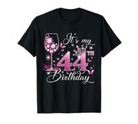 It’s My 44th Birthday Pink 44 Years Old Birthday Queen T-Shirt